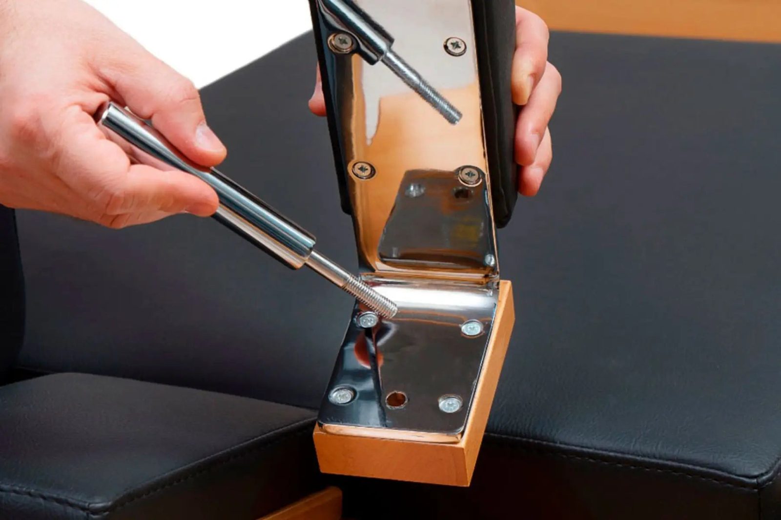 Adjustable headrest and footbar